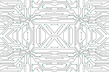 Obraz premium Vector micro chip, micro scheme elements design. Abstract technology, IT thematic background. Future technologies background 