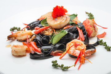 Black Spaghetti Sea Food
