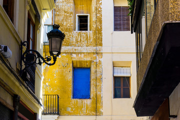 Traditional antique city building in valencia, Spain