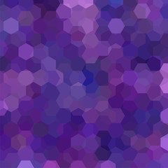 Fototapeta premium Abstract background consisting of purple, blue hexagons. Geometric design for business presentations or web template banner flyer. Vector illustration