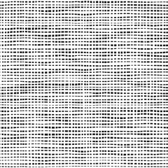 Dashed line abstract seamless pattern. Repeated rectangles texture. Black and white background. Hand drawn vector illustration