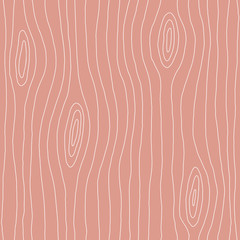 Wood texture seamless pattern. Hand drawn wood lines, grain. Vector illustration - 146084994