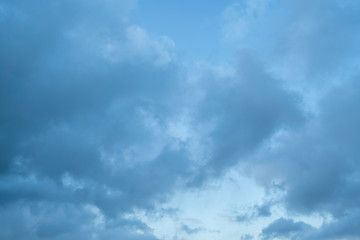 Fototapeta premium Geese Migrating In The Clouds