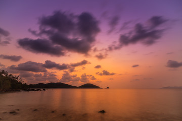 abstract seascape on sunset twilight time - can use to display or montage on product