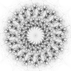 Abstract fractal illustration for creative design