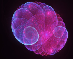 Colorful abstract fractal illustration