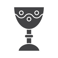 Church goblet glyph icon