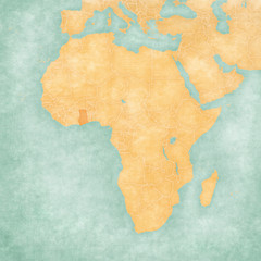 Map of Africa - Ghana