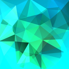 Abstract background consisting of blue, green triangles. Geometric design for business presentations or web template banner flyer. Vector illustration