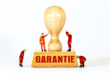 Garantie - Holzstempel