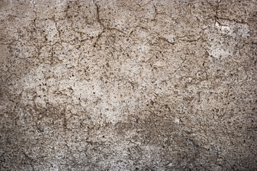 Cracked plaster on wall