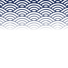 Fototapeta na wymiar Background with abstract line waves pattern and thickness gradient