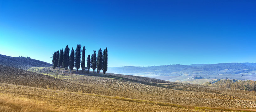 Desert landscape of Tuscany