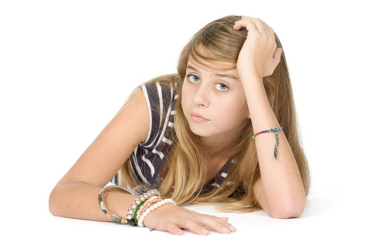 Lassitude adolescente s'ennuyant