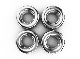 realistic 3d render of screw