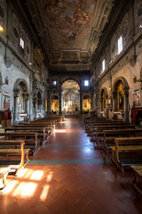 Fototapeta na wymiar Church of San Domenico in Siena, Tuscany, Italy
