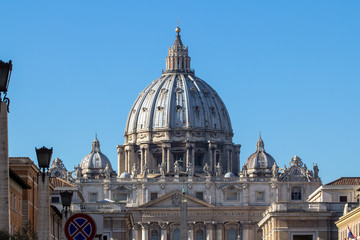 Fototapeta na wymiar St. Peter's Basilica, Vatican City, Italy.