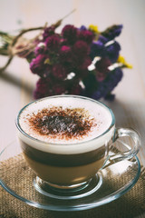cup of coffee latte macchiato
