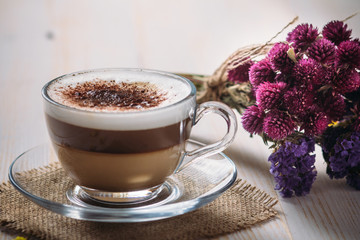 cup of coffee latte macchiato