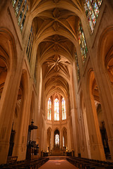 Nef de l'église Saint-Gervais à Paris, France