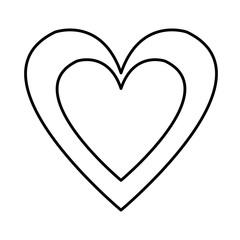 heart icon over white background. vector illustration