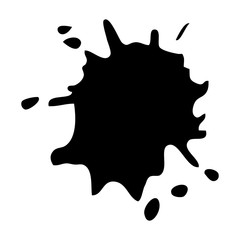 painting splash icon over white background.  vector illustration