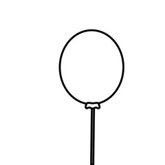 balloon icon over white background. vector illustration