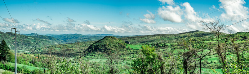 Obraz premium view at Raticosa pass, between Emilia Romagna and Tuscany