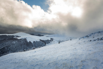 Snow Mountain Landscape 
