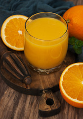 Glass of orange juice