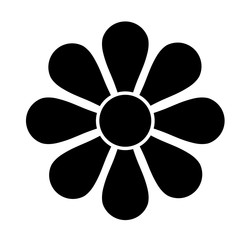 Flower blossom flat icon vector illustration design