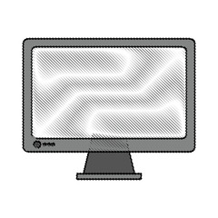 color blurred stripe of display desk computer tech device vector illustration