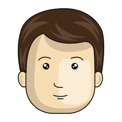 young man avatar character vector illustration design