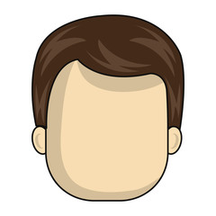 young man avatar character vector illustration design