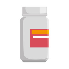 medicine bottle isolated icon vector illustration design
