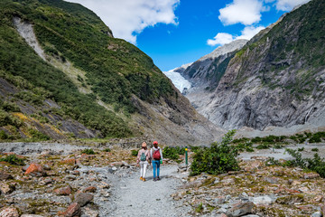 Track at Franz Josef Glacier, Located in Westland Tai Poutini National Park on the West Coast of New Zealand