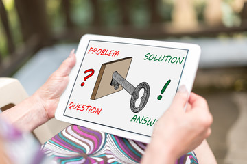 Solution concept on a tablet