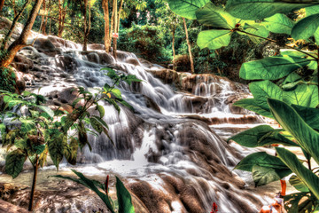 Fototapeta premium Dunn's River Falls in Jamaica