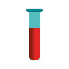 tube test medical isolated icon vector illustration design