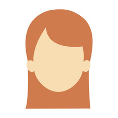 young woman avatar character vector illustration design