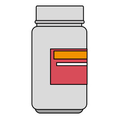 medicine bottle isolated icon vector illustration design