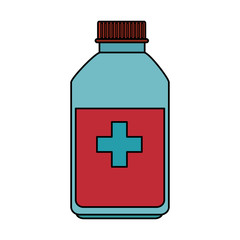 Fototapeta premium medicine bottle isolated icon vector illustration design