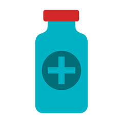 Obraz premium medicine bottle isolated icon vector illustration design