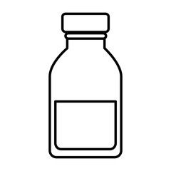 medicine bottle isolated icon vector illustration design