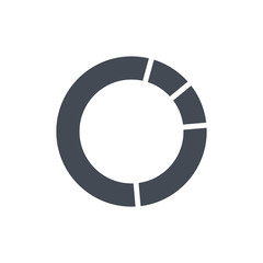Naklejka premium Chart Diagram Silhouette Icon