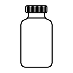 medicine bottle isolated icon vector illustration design