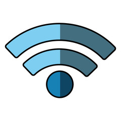 Wifi internet zone flat vector illustration design