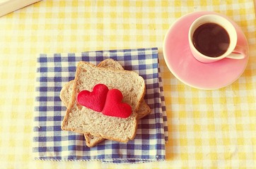 Sweet Breakfast set in vintage color.