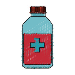 Obraz premium medicine bottle isolated icon vector illustration design