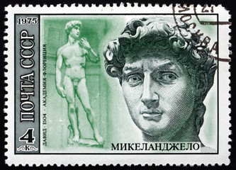 Postage stamp Russia 1975 David, Sculpture